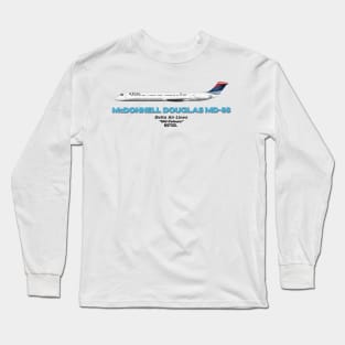 McDonnell Douglas MD-88 - Delta Air Lines "Old Colours" Long Sleeve T-Shirt